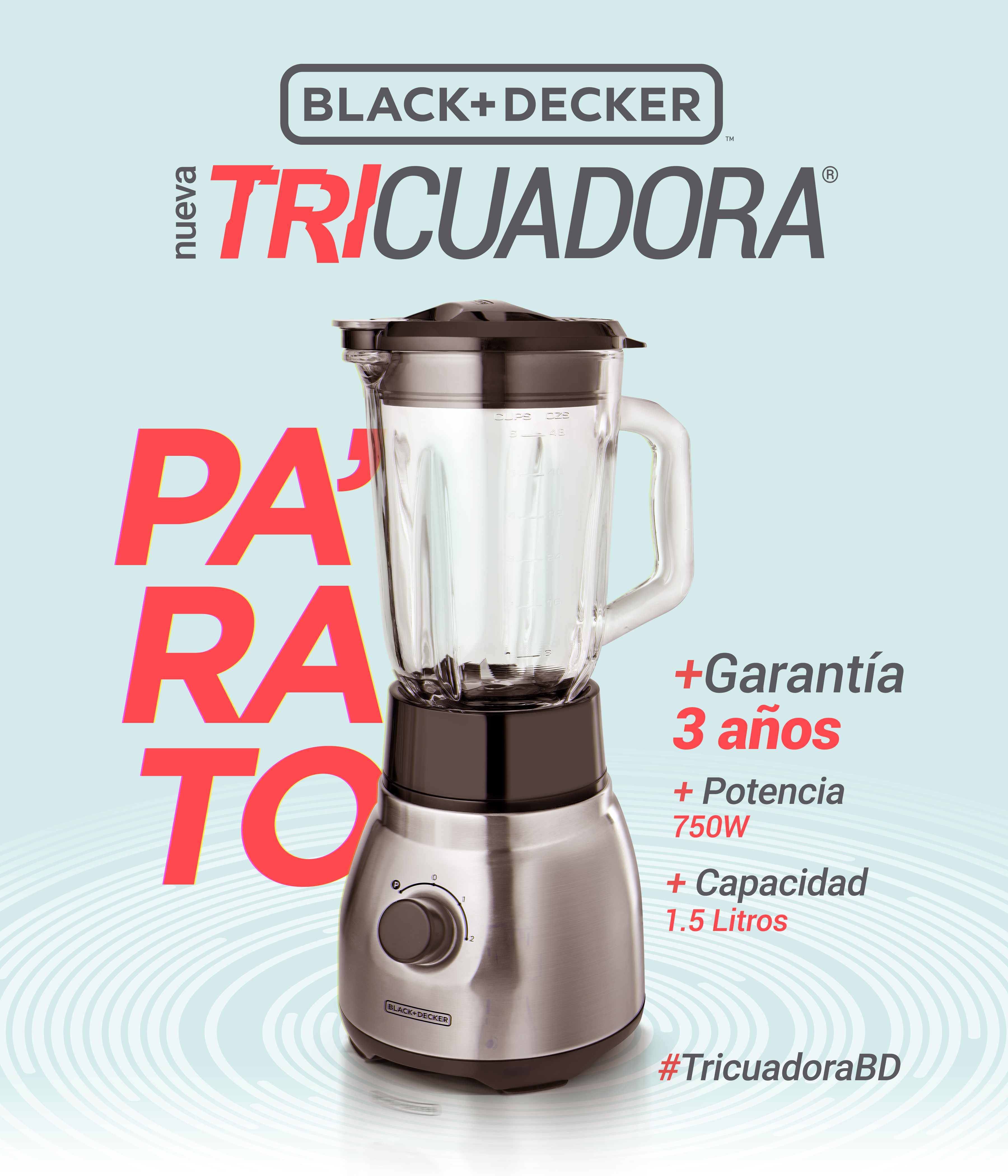 Black Decker lanza potente licuadora ACCIONCR