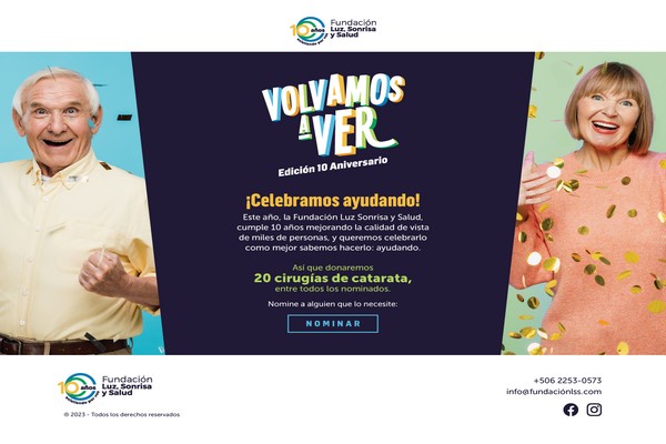 Fundación Luz, Sonrisa y Salud celebra 10 años de devolver la vista a miles de ticos, con la donación de 20 cirugías urgentes