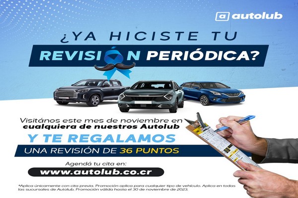 Autolub se une a “Movember” y obsequia una revisión vehicular de 36 puntos en todos sus talleres