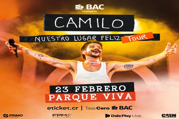 CAMILO ANUNCIA SU VISITA A COSTA RICA EN FEBRERO COMO PARTE DEL TOUR “Nuestro lugar feliz”