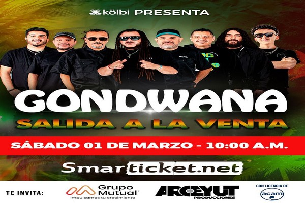 ENTRADAS PARA VER A GONDWANA A LA VENTA ESTE SÁBADO