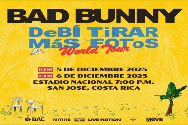 ¡RÉCORD HISTÓRICO EN COSTA RICA! BAD BUNNY LOGRA “SOLD OUT” DE SUS DOS CONCIERTOS EN TAN SOLO CUATRO HORAS