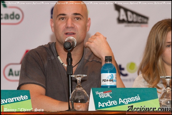 Conferencia de prensa Andre Agassi Farewell Tour