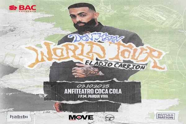 ELADIO CARRIÓN INCLUYE A COSTA RICA EN SU GIRA MUNDIAL “DON KBRN”