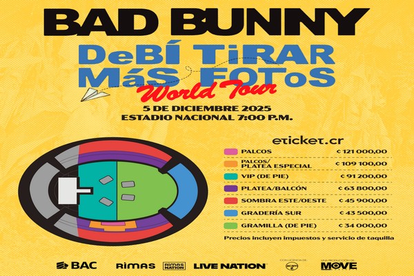 BAD BUNNY REAFIRMA SU ÉXITO CON EL ESPERADO ANUNCIO DE SU GIRA MUNDIAL DeBÍ TiRAR MáS FOToS