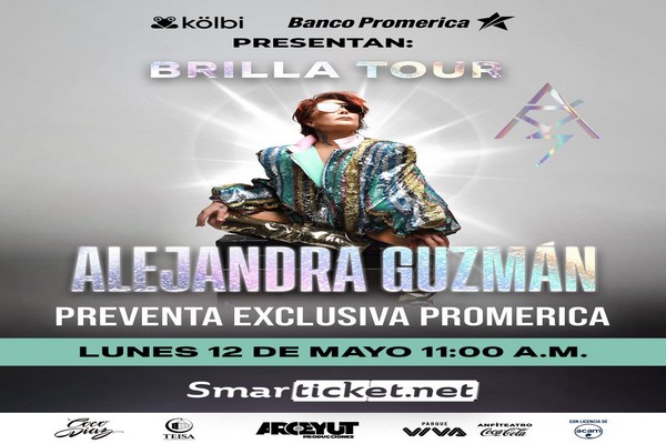 PREVENTA PROMÉRICA PARA CONCIERTO DE ALEJANDRA GUZMÁN INICIA ESTE LUNES A LAS 10 AM