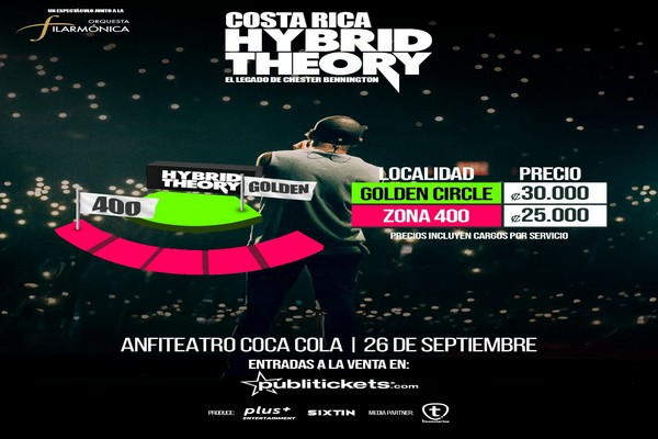 Hybrid Theory y la Filarmónica rendirán homenaje a Linkin Park en Costa Rica