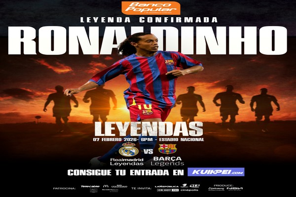 RONALDINHO ES EL PRIMER CONFIRMADO PARA LEYENDAS:  REAL MADRID LEYENDAS VS BARÇA LEGENDS