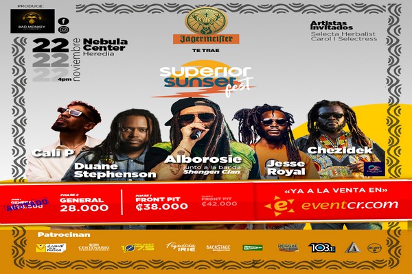 Nuevo artista confirmado para el Superior Sunset Fest Un Line up de lujo, ahora con JESSE ROYAL!!!