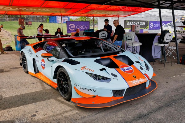 Ortega y Hernández listos para Las 3 Horas de Costa Rica con el Lamborghini Huracán y el icónico livery de Gulf