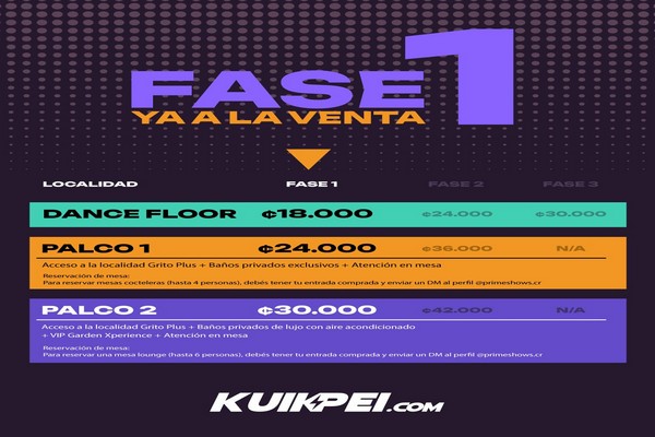 PISO 21 – Fiestas de Palmares 2026 Venta oficial de entradas inicia hoy