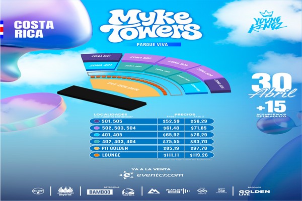 MYKE TOWERS REGRESA A COSTA RICA CON SU PRIMER CONCIERTO EXCLUSIVO