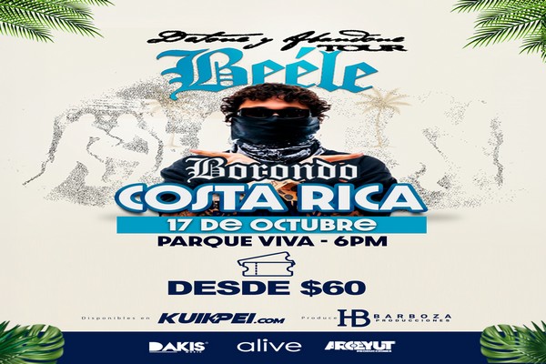 ¡ENTRADAS PARA EL CONCIERTO DE BEÉLE EN COSTA RICA YA ESTÁN A LA VENTA!