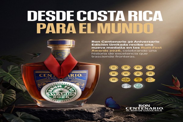 Ron Centenario 30 años suma una medalla de plata en Rhum Fest Awards 2026 y consolida su reconocimiento internacional